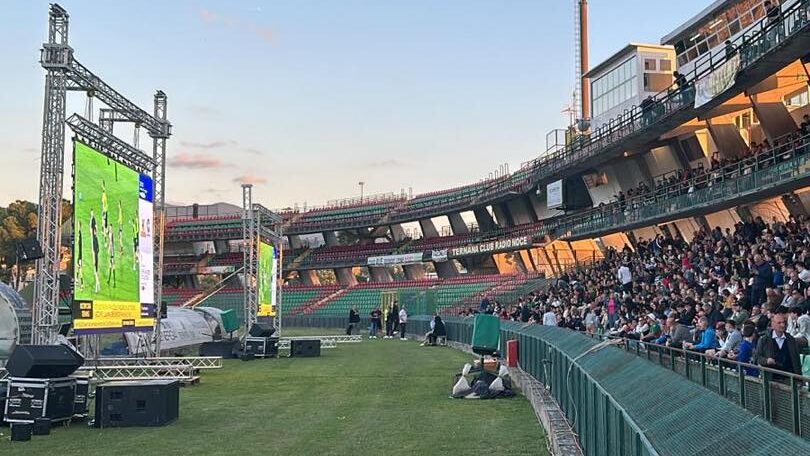 Service LEDwall per evento sportivo allo stadio